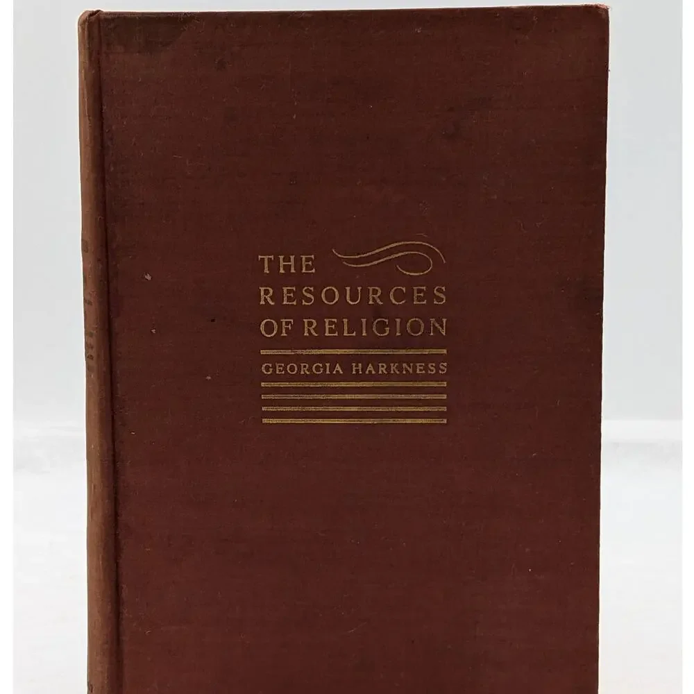 The Resources Of Religion By Georgia Harkness Methodist Theologian Vintage 1936